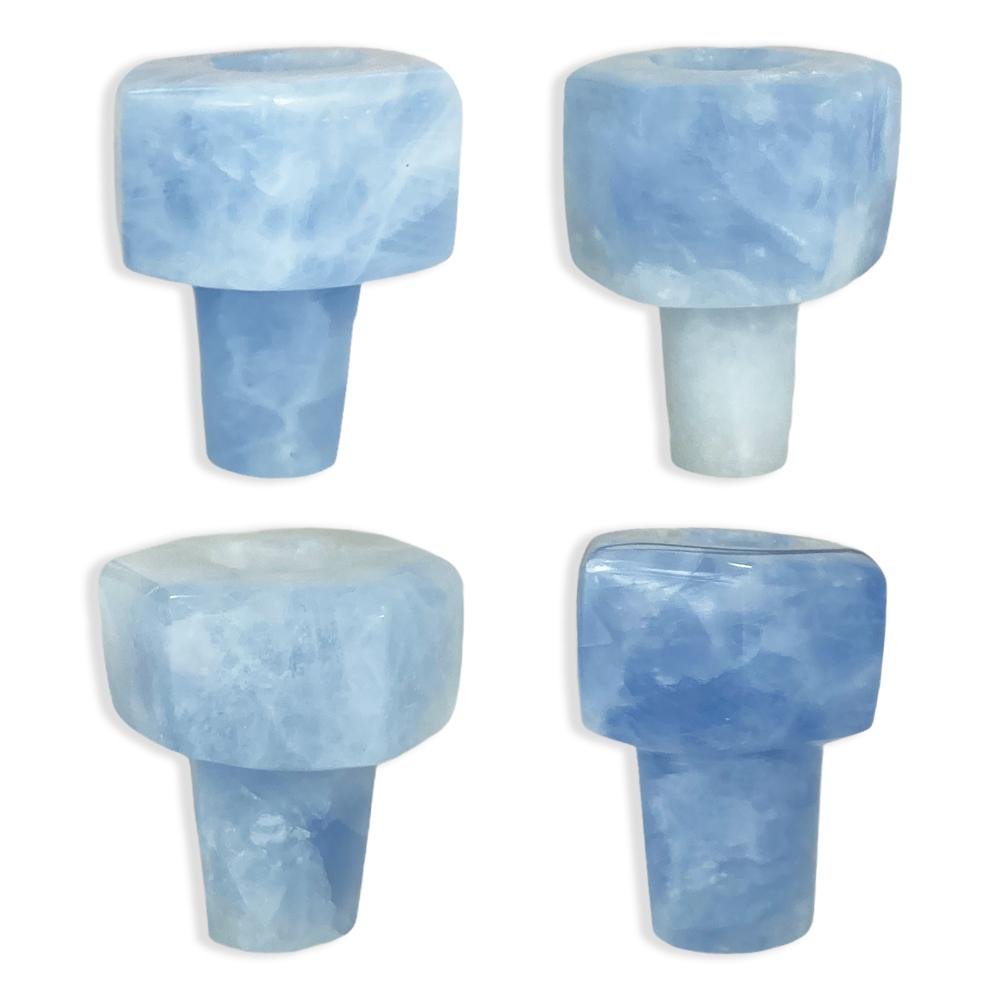 Blue Calcite Crystal Bowl Piece - Blazin Janes